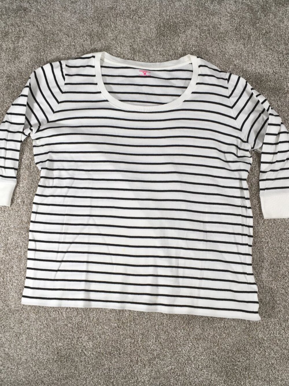 Jones New York Sport Top Womens Size 1X White Black